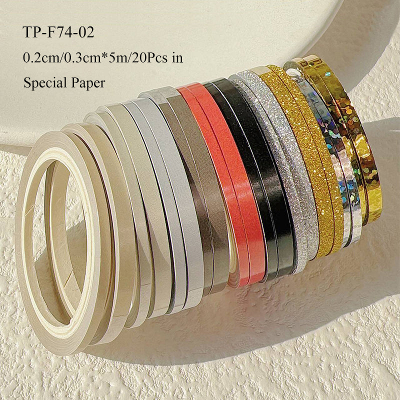 Extremely slim colorful special paper tape