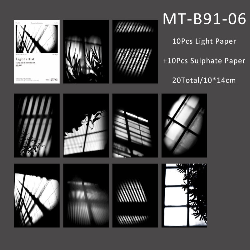 20PCS Light Artist Series material paper