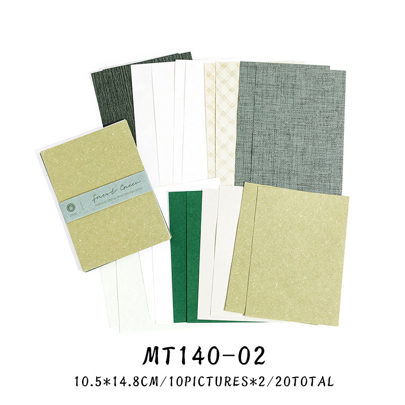 20PCS Texture Post Office Series material paper