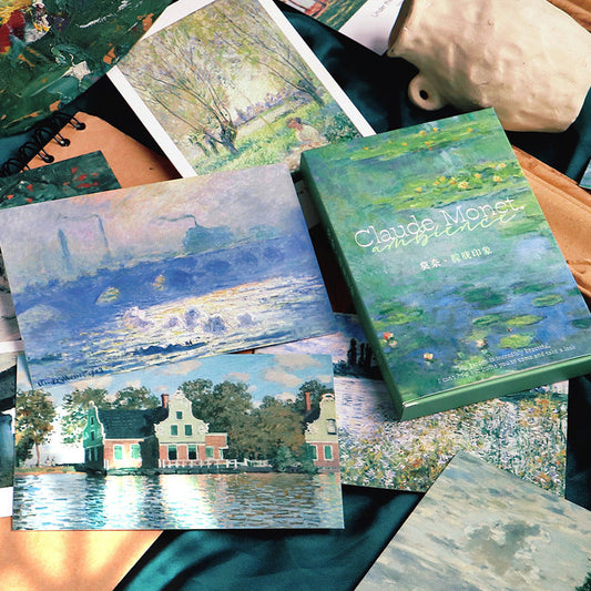 30PCS Monet Hazy Impression series postcard