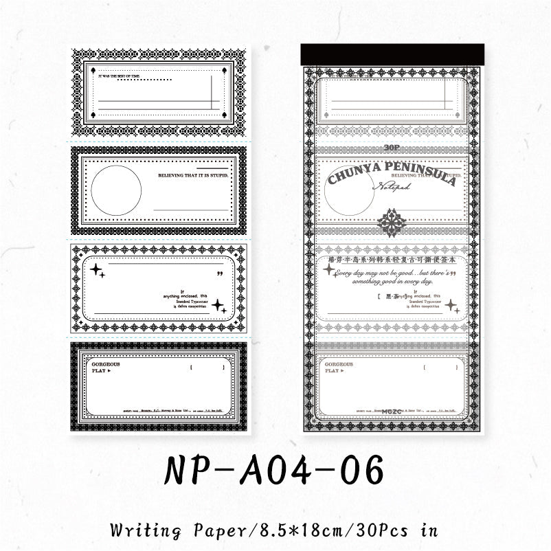 30Sheets Toon Peninsula series note paper