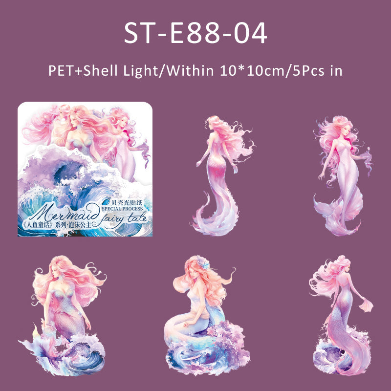 5PCS Mermaid Fairy tale Series sticker