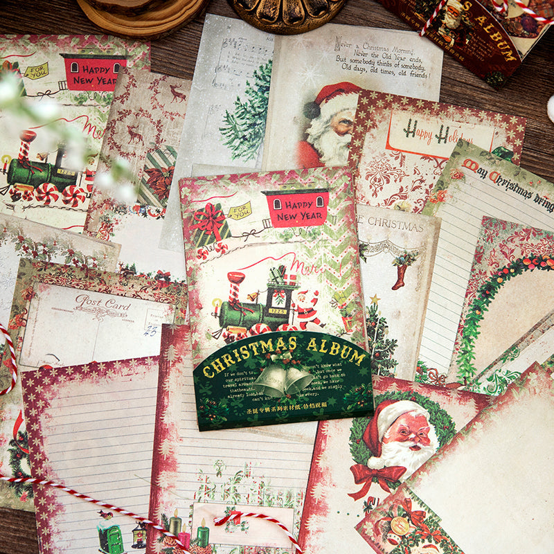 30PCS Christmas album series material paper