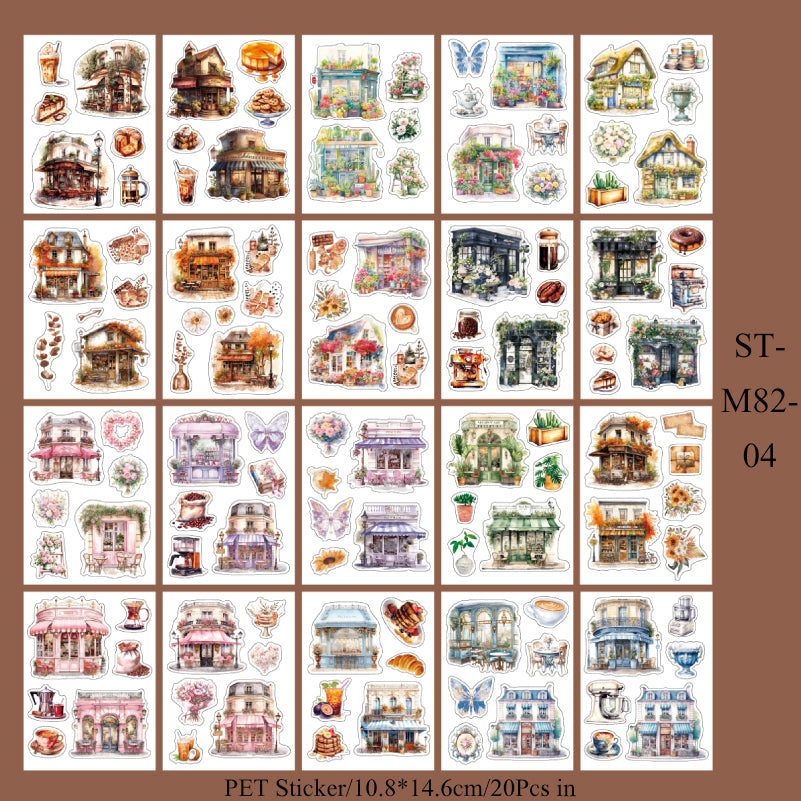 20PCS Romantic life series sticker book