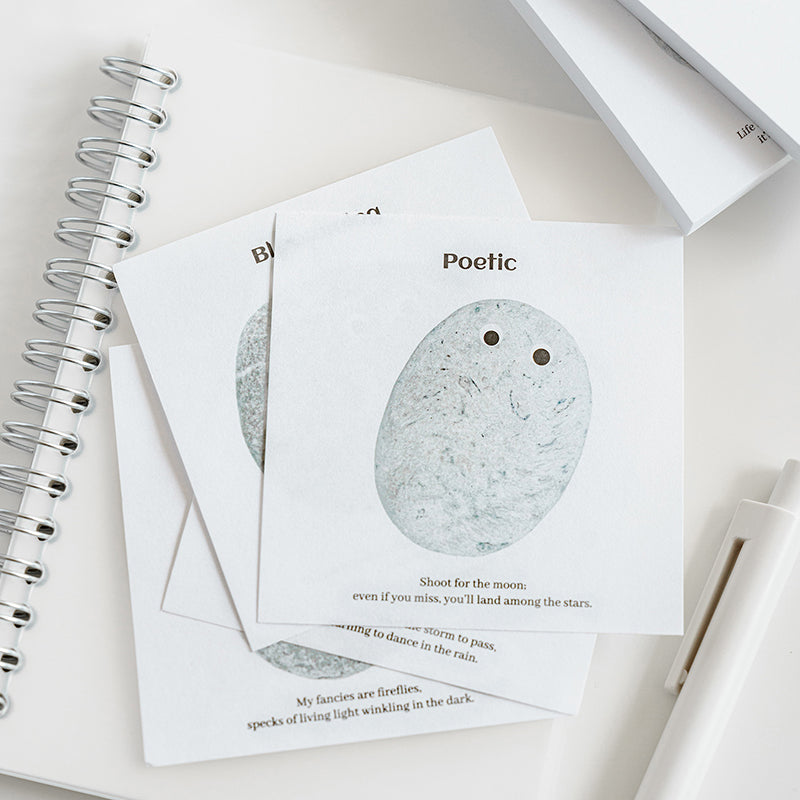 80PCS Pet rock Series note paper