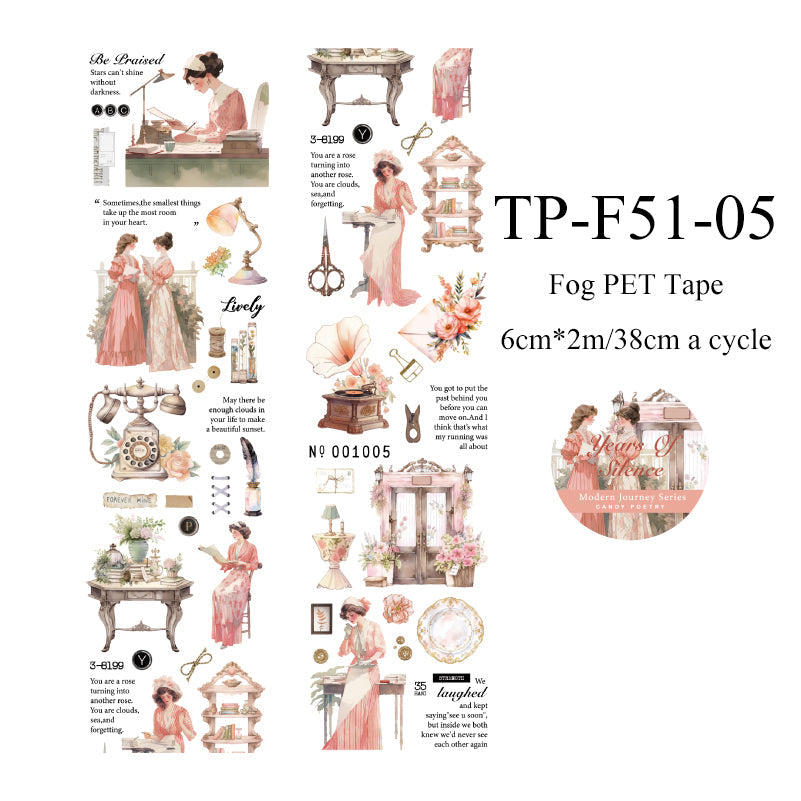 Modern Travel series Fog PET Tape