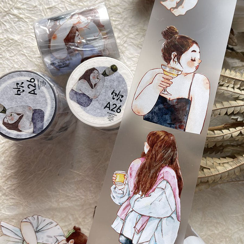 5cm*166cm Free to drink Washi/PET Tape