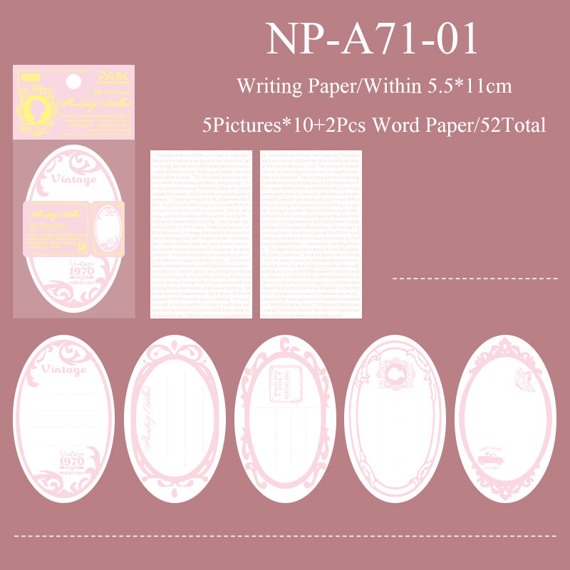 52PCS Ink dot notes series note paper