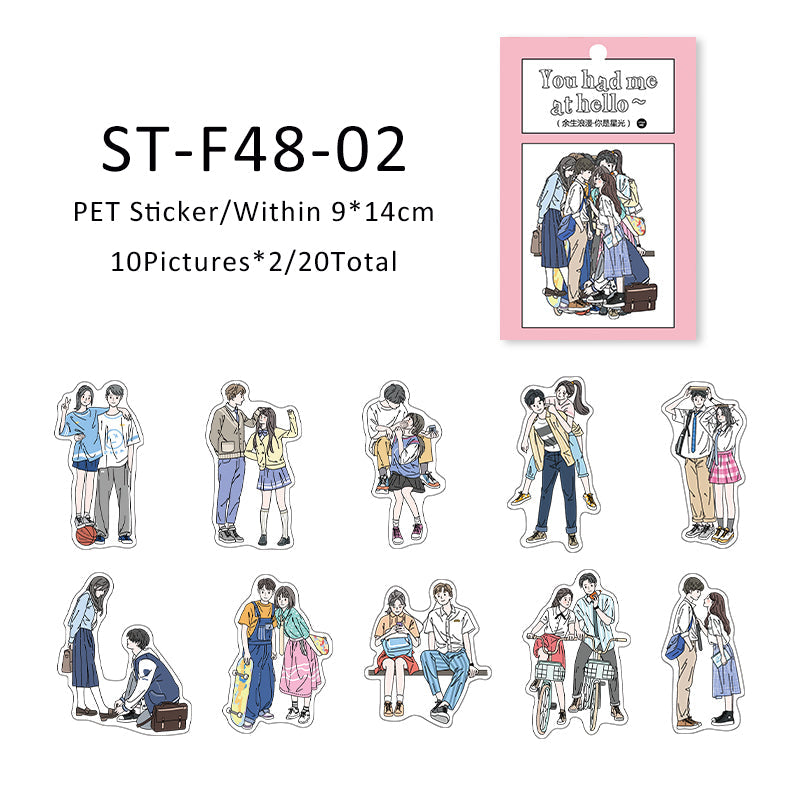 20PCS Romance for my Life series sticker