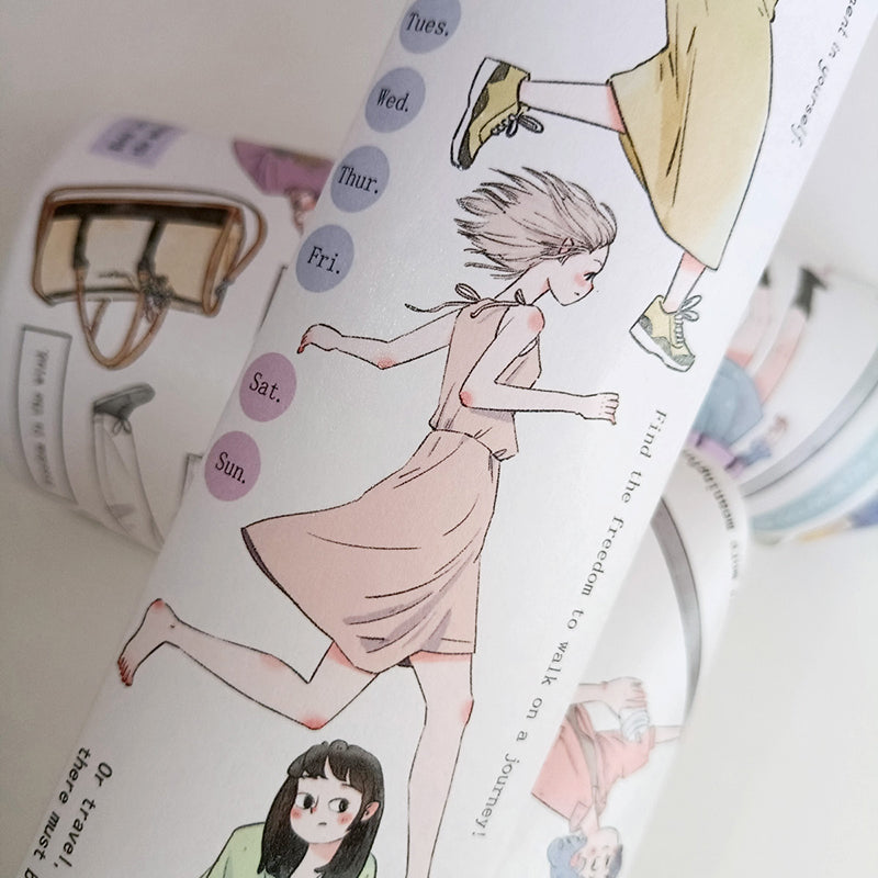 6cm*150cm Travel diary Washi/PET Tape