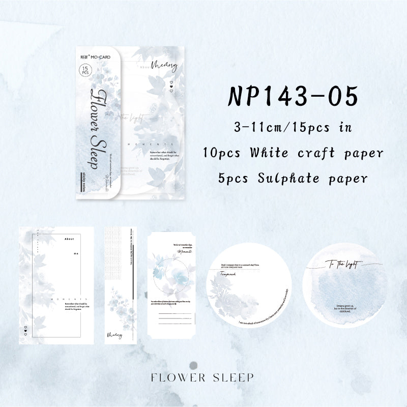 15PCS Listen to the Secret of flowers series note paper