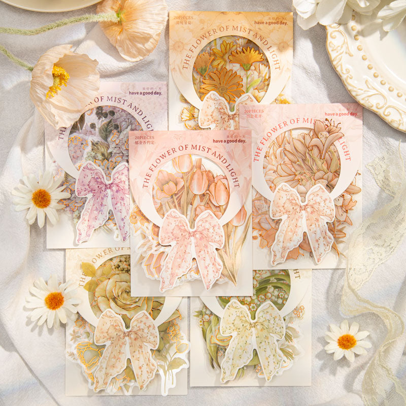 20PCS Flower of Mist and Light series sticker