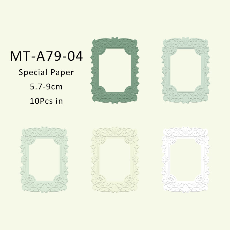 10PCS Find a mountain stream series material paper