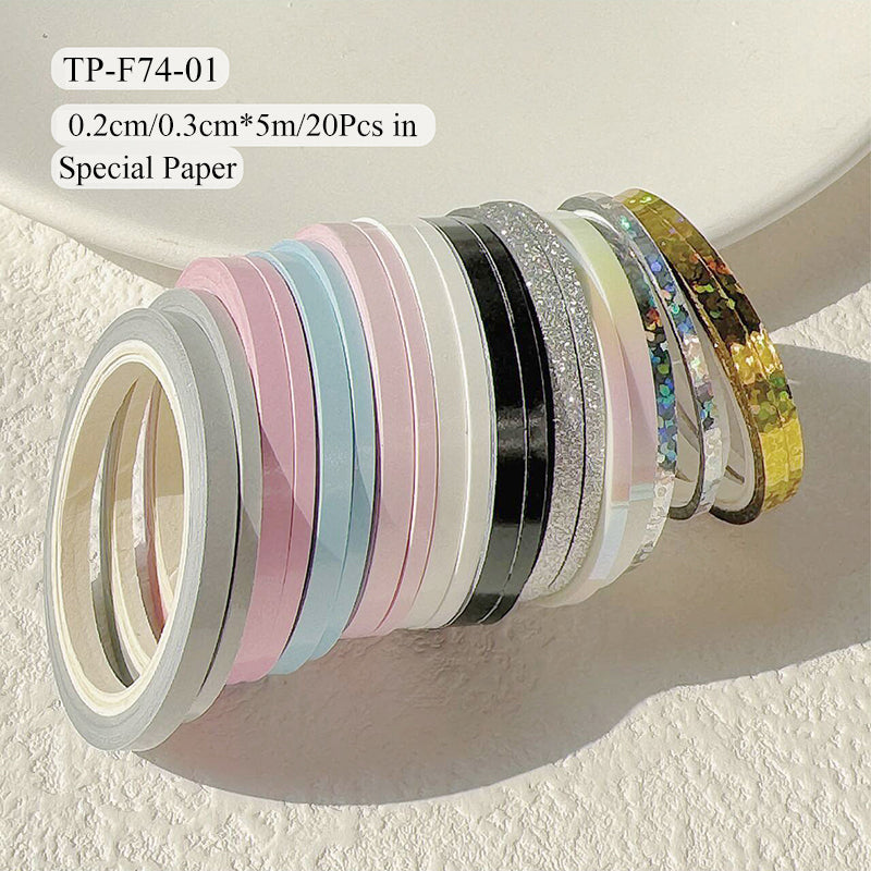 Extremely slim colorful special paper tape