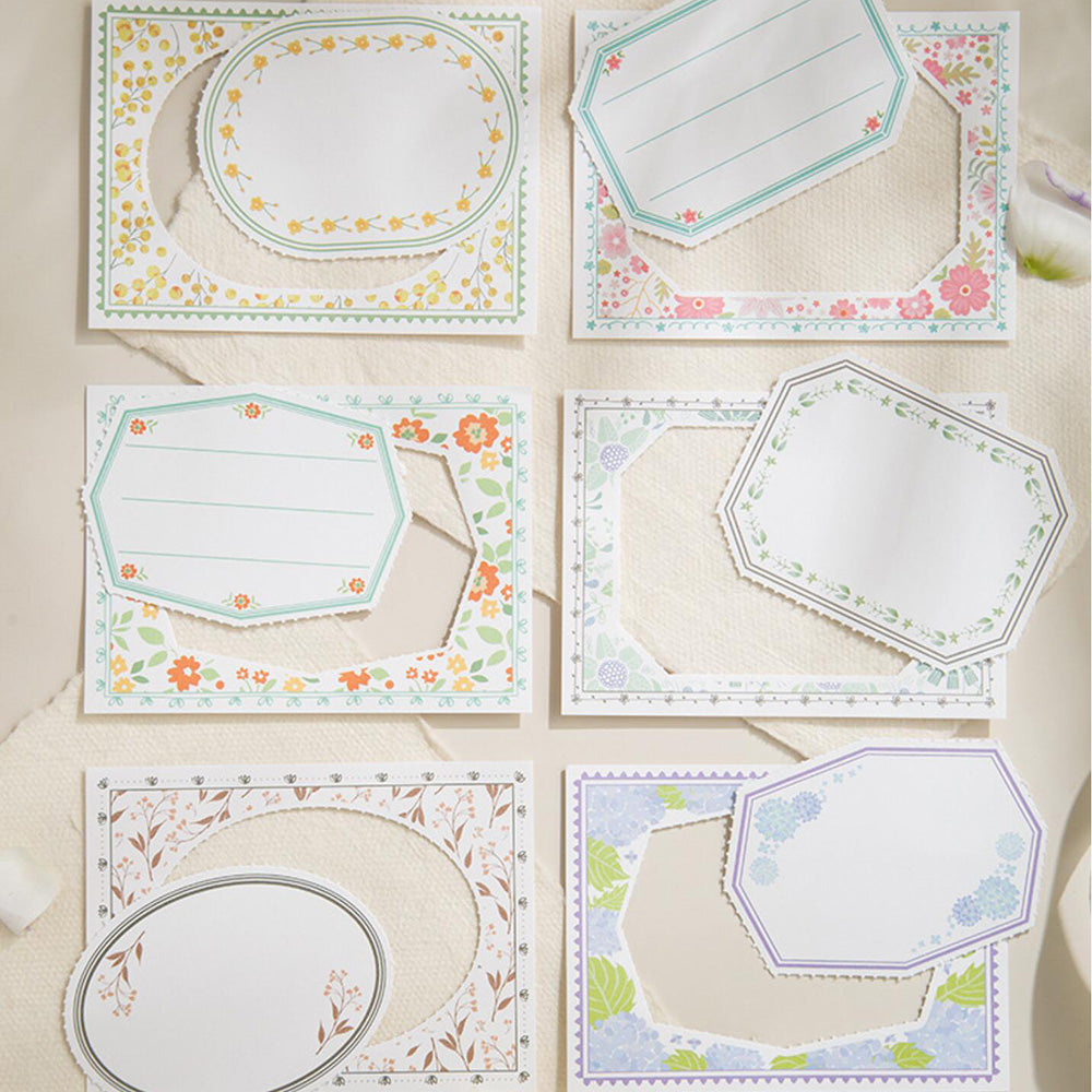 Floral Frame Decorative Notepad