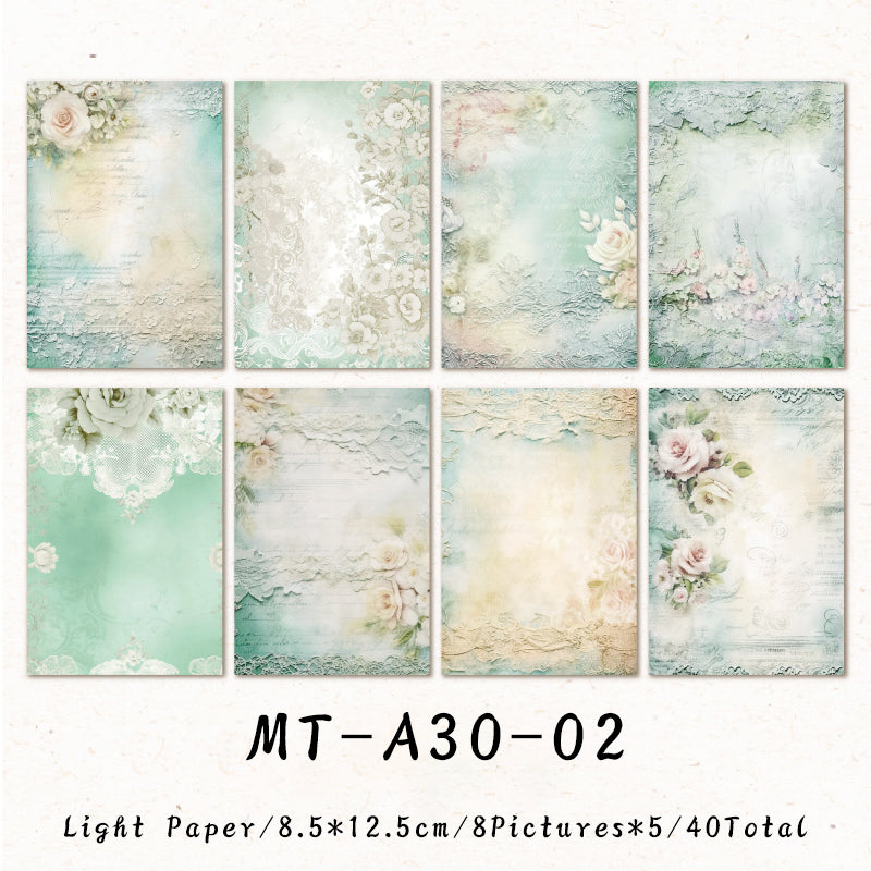 40PCS Toyama Collection series material paper