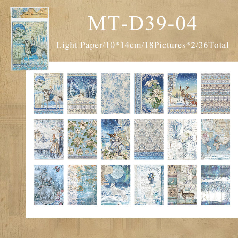 36PCS Darcy House series material paper