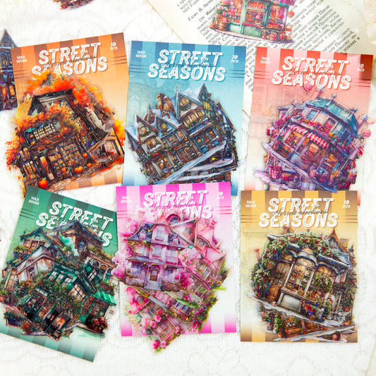 10PCS Four Seasons Street Series sticker