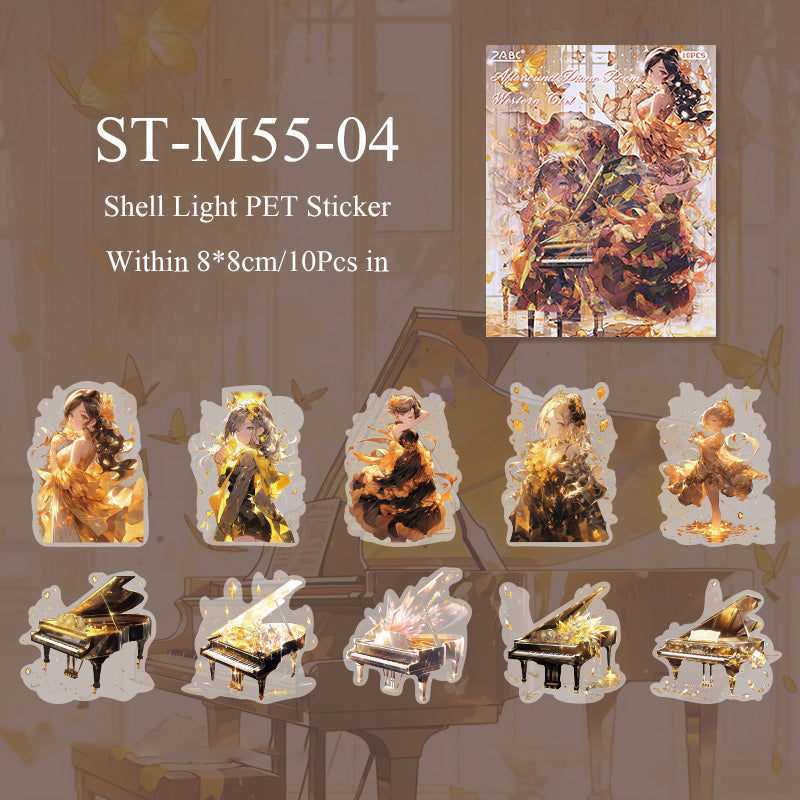 10PCS Western girls series sticker