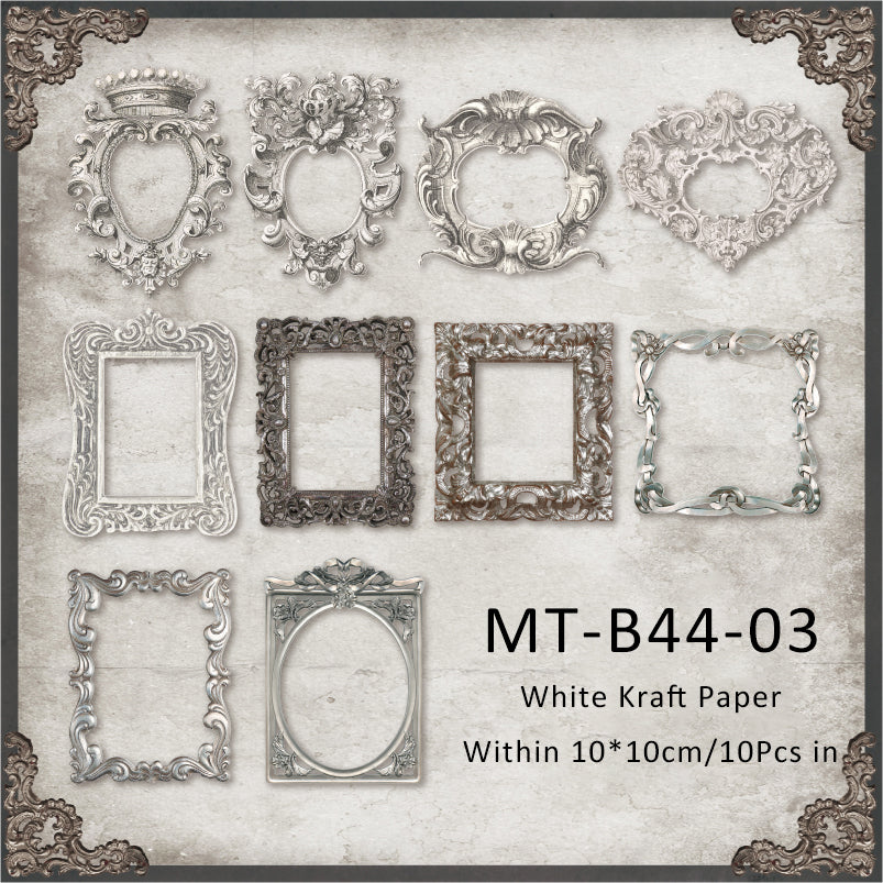 10PCS Classic romantic series material paper