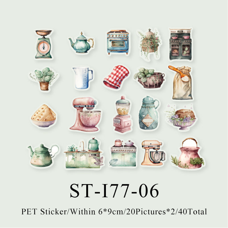 40PCS The Language of Nature series sticker