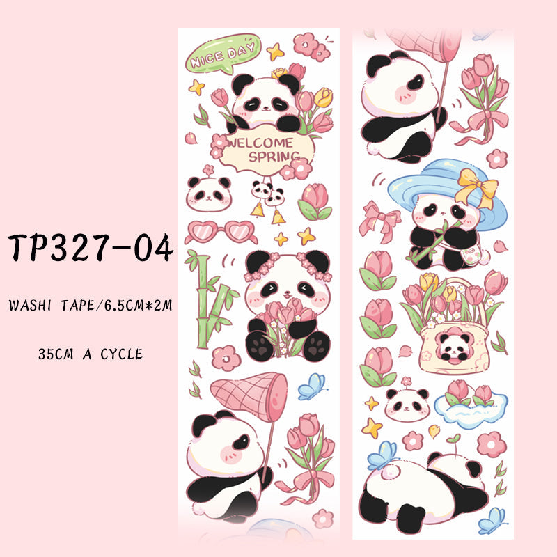 1PCS Panda series washi tape