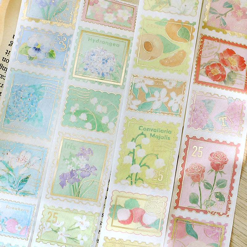 1Pcs Flower Post Office series washi tape