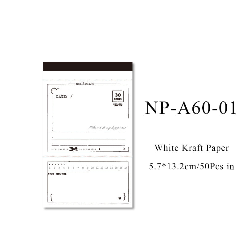 50PCS Time of year series note paper