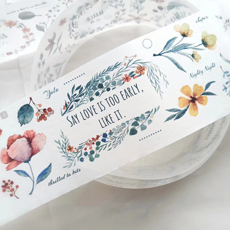 6cm*333cm branch Washi/PET Tape