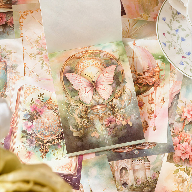 50PCS Fantasy Baroque series material paper