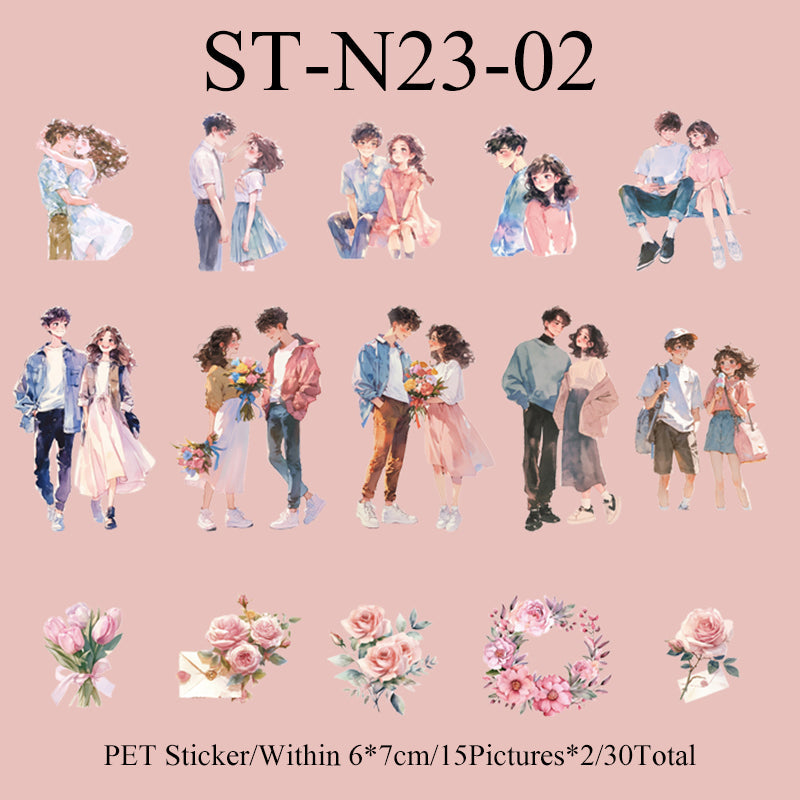 30PCS Variety of girls series sticker