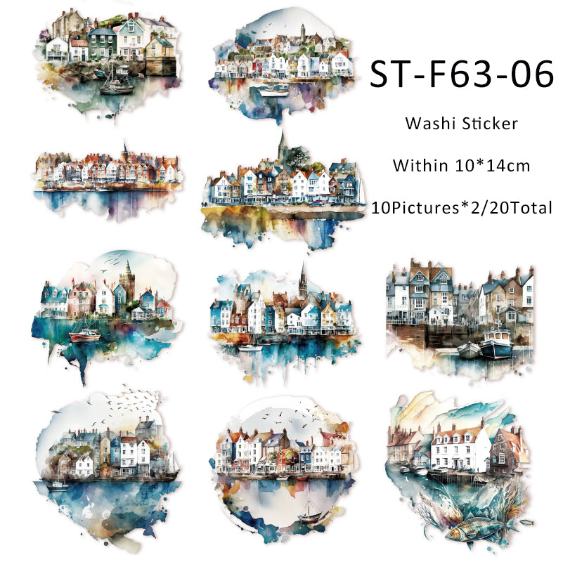 20PCS Four Seasons Cottage Series sticker