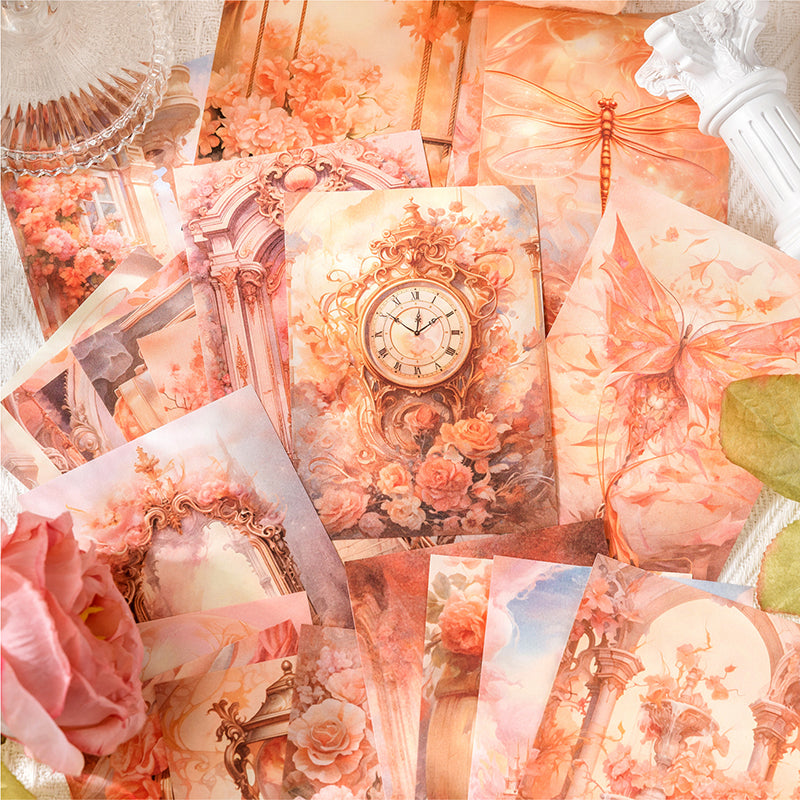 50PCS Fantasy Baroque series material paper