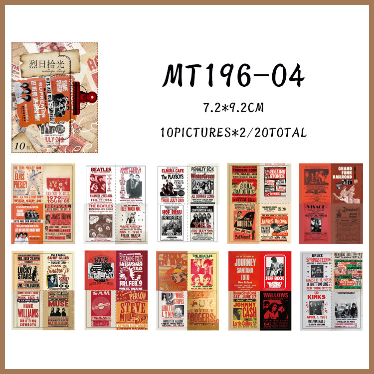 20PCS Vintage story Series material paper