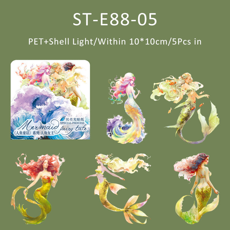 5PCS Mermaid Fairy tale Series sticker