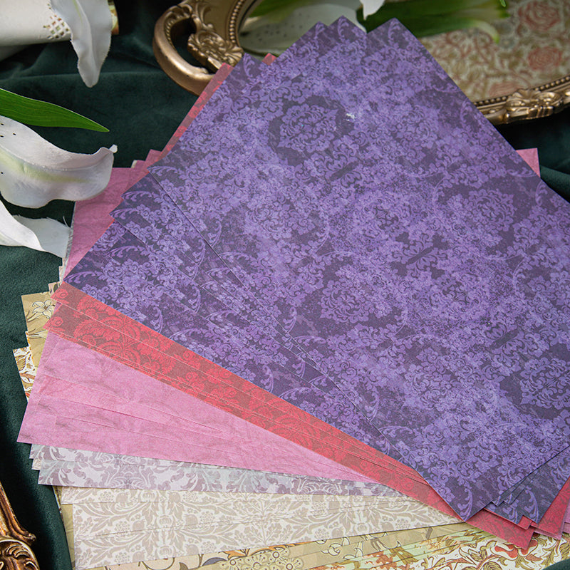 24PCS Inspired Baroque series material paper