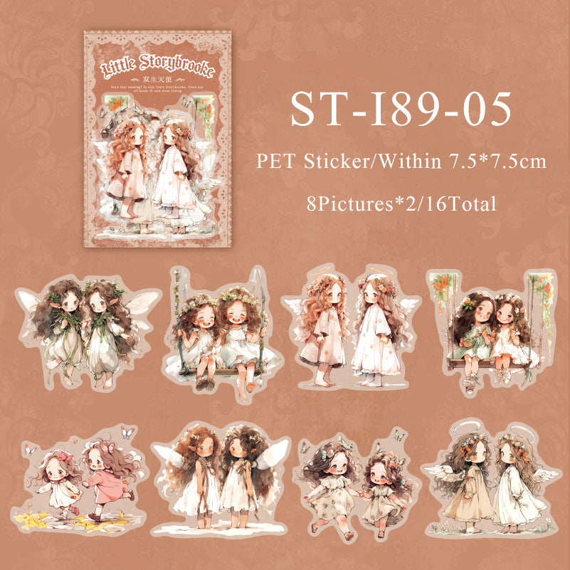 16PCS Little storybrooke series sticker