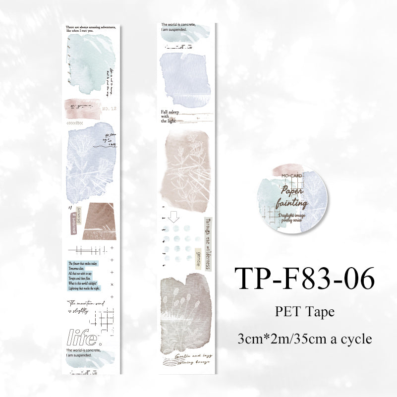 Daylight image poem series PET Tape