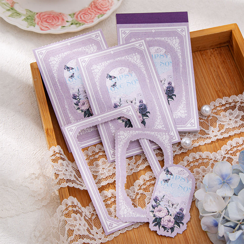 30PCS Flower morning moonlight series note paper