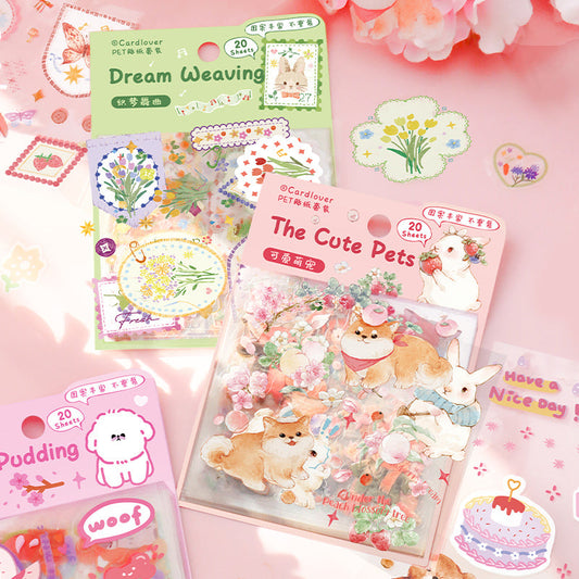 20PCS Cozy little time series sticker