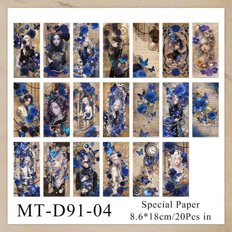 20PCS Islands of Wonderland series material paper