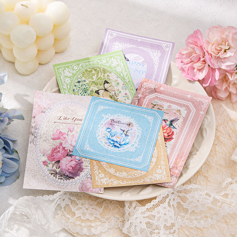 30PCS Flower morning moonlight series note paper