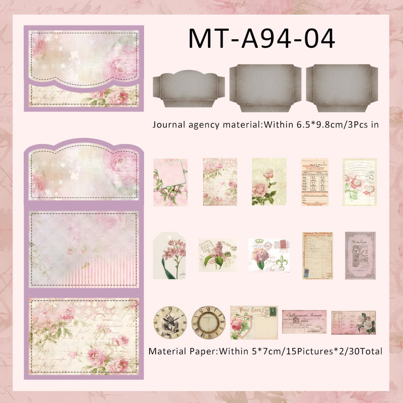 30PCS The faith of the maiden series material paper set