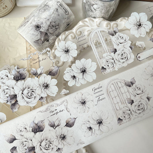 6cm*150cm Flower court old dream Washi/PET Tape