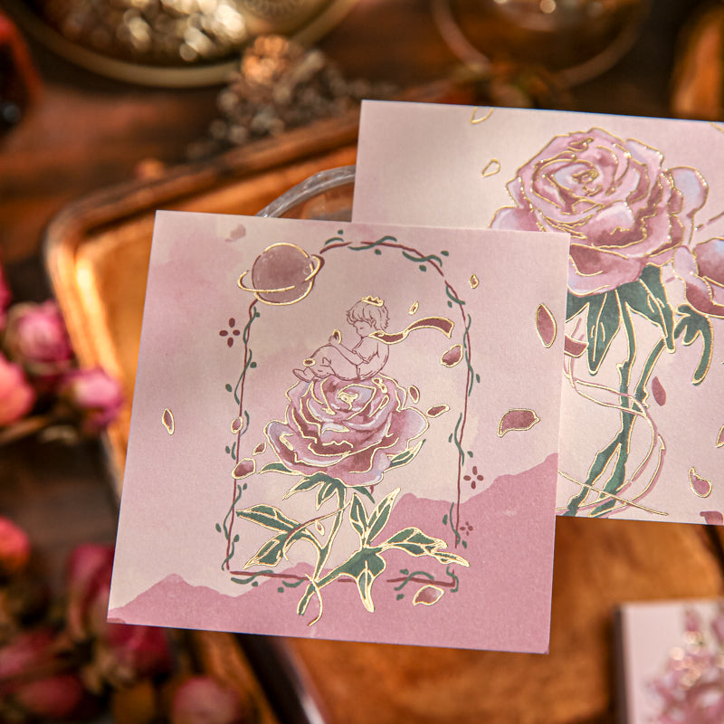 90PCS Rose metaphor series note paper