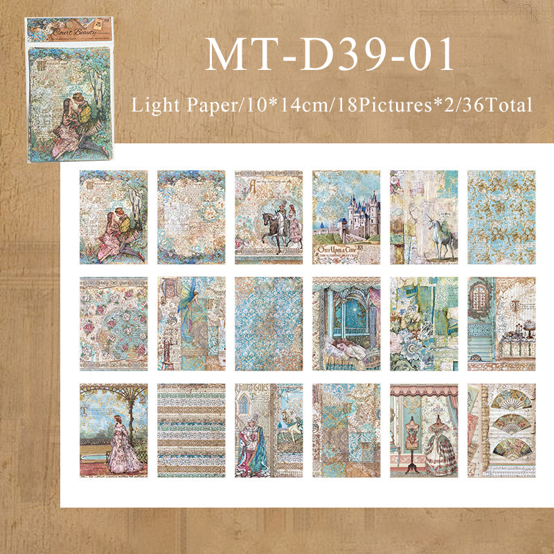 36PCS Darcy House series material paper