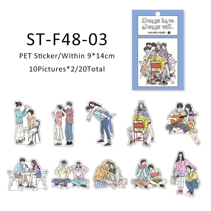 20PCS Romance for my Life series sticker