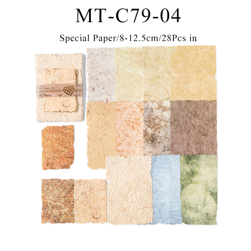 28PCS Paper light series material paper