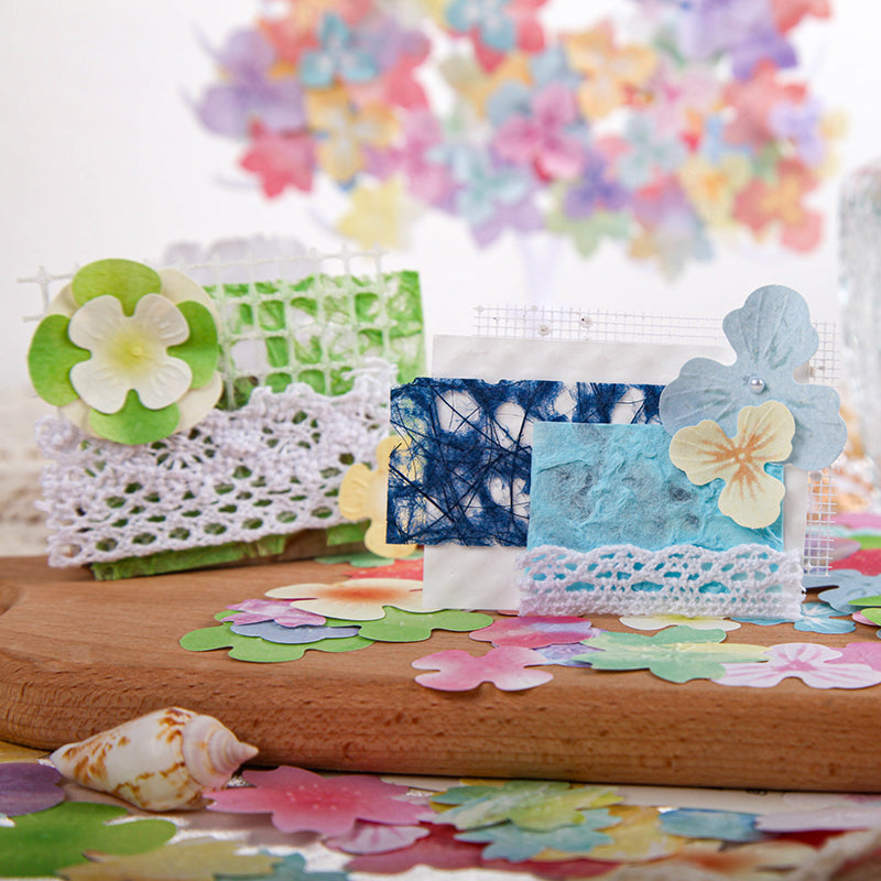 30PCS Spring Flower shadow series material paper