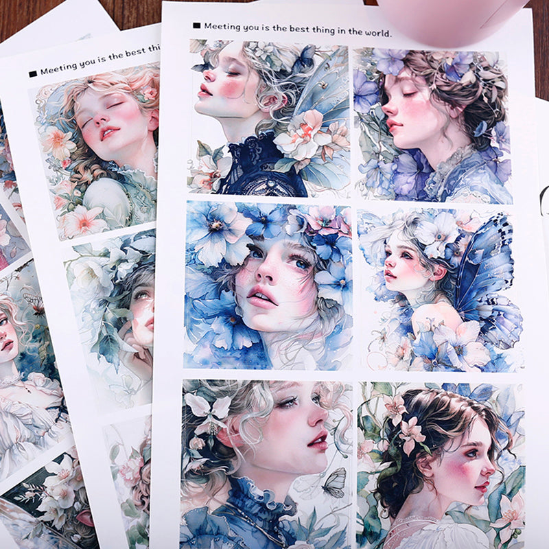 18PCS Vintage dream girls sticker